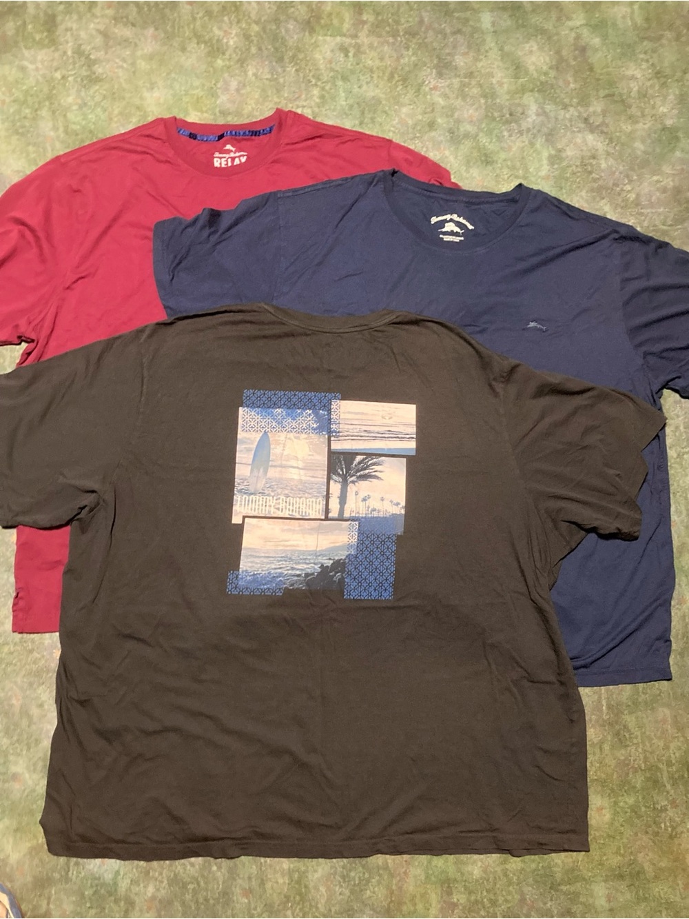 3XB/3XL Lot of 3 Tommy Bahama Short Sleeve T-Shirts, Pima Cotton, Graphic Tee